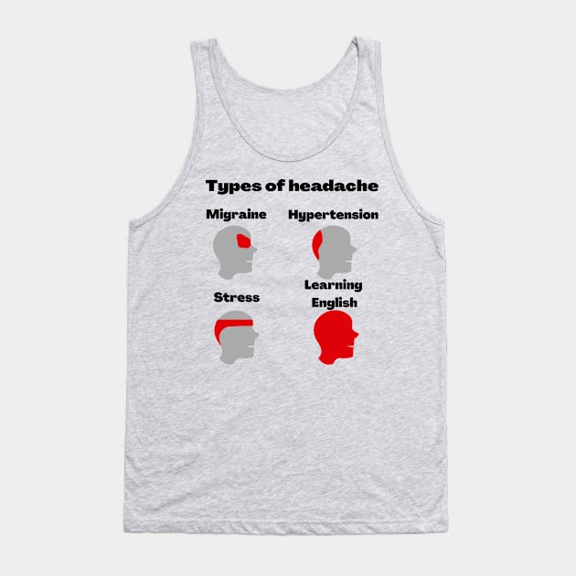 English Tank Top by WordsGames